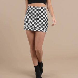 Tobi Checkered Print Skirt